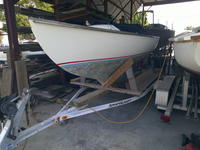 1961 under cover METAL ROOF Florida 15.8 Cape Cod  Shipbuilding bulls eye