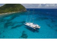 1987 BVI Yacht Charter Docks Tortola  105 Custom Trimaran